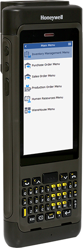 Honeywell's high-tech Dolphin CN80 mobile handheld computer running RFgen software.