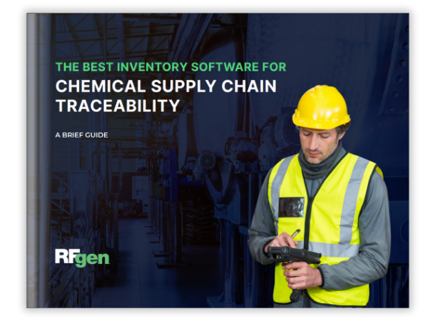 cover of RFgen Software white paper The Best Inventory Software for Chemical Supply Chain Traceability